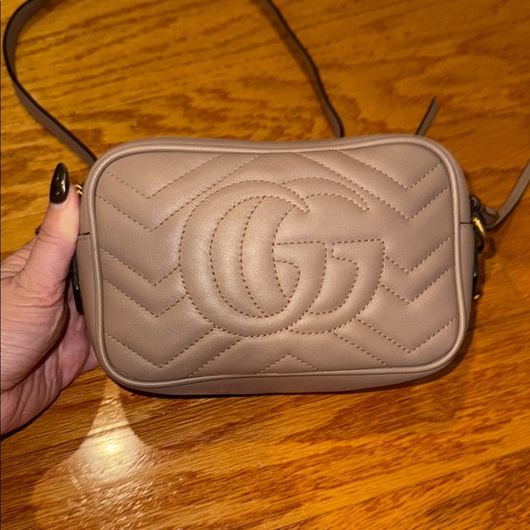 Gucci marmont mini camera bag dusty pink nude - Picture 6 of 9